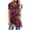 Hot Pink, variant on Womens Tops Dressy Casual Summer Marble Print Short Sleeve Tshirt Trendy Crew Neck Loose Blouses Fitted Soft Shirts