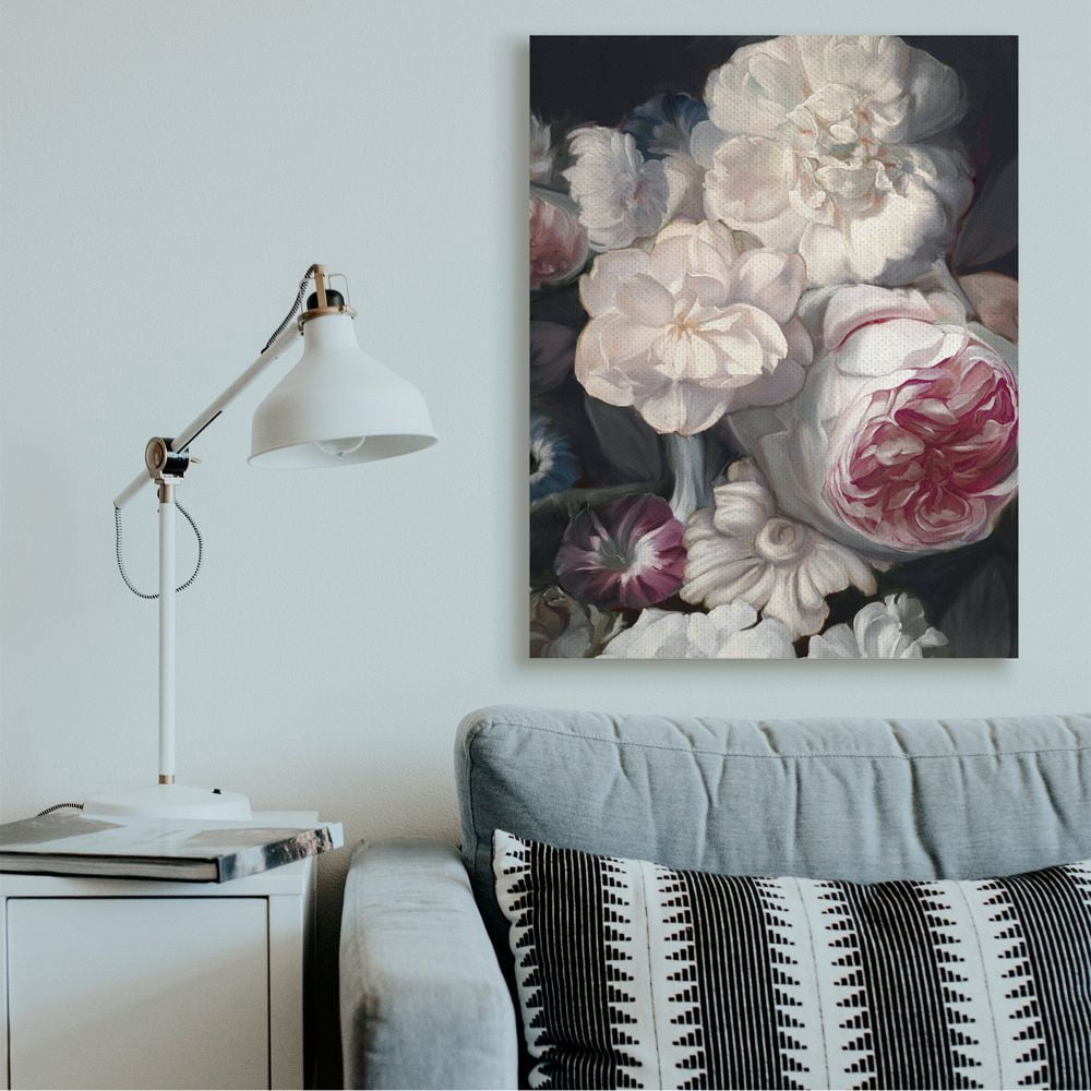 Stupell Industries Blushing Floral Petals Enchanting Pink White Flowers Canvas Wall Art by Ziwei Li