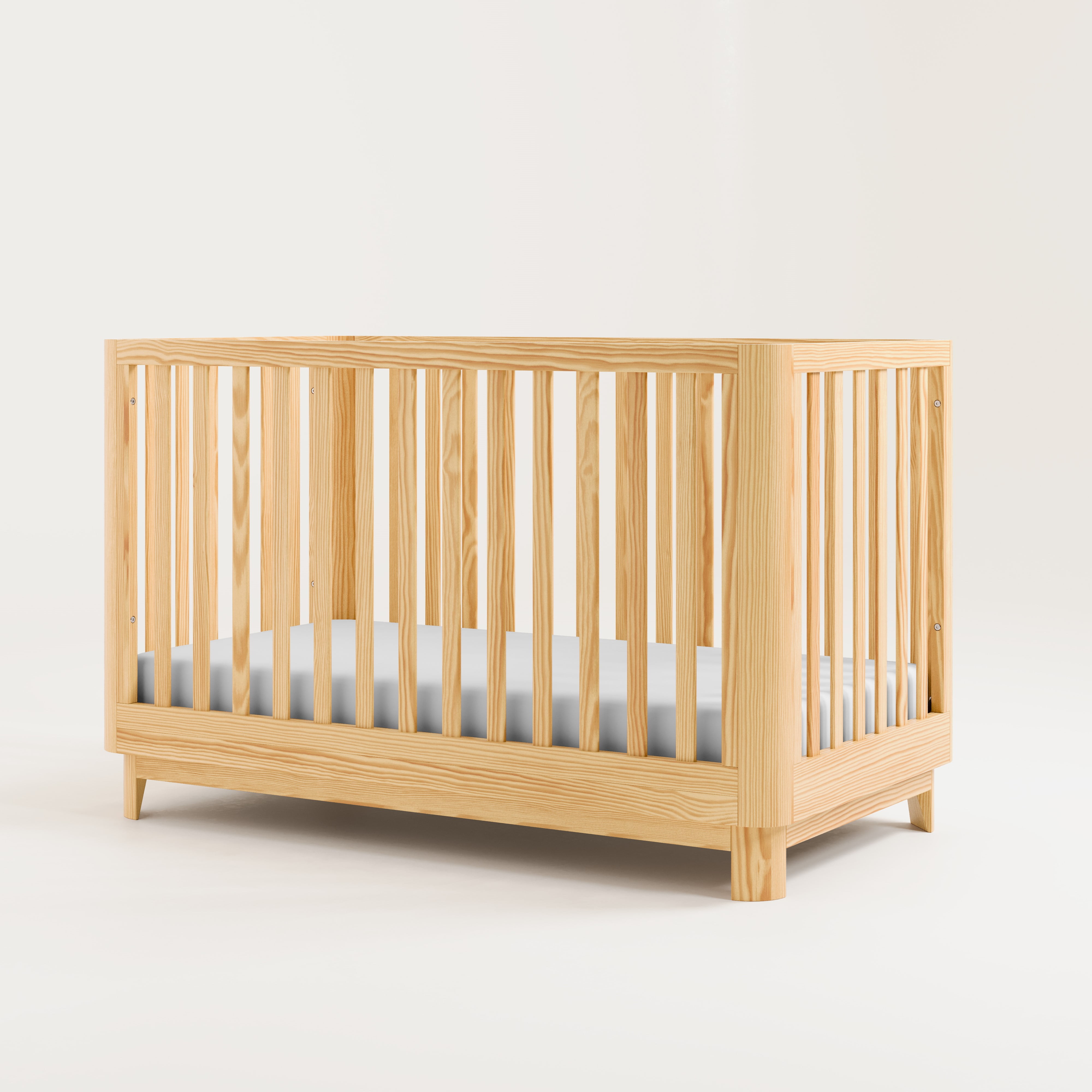Storkcraft Santos 3-in-1 Convertible Baby Crib, Natural