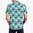 thumbnail image 5 of Rocae Lovely Roosters for Men's Short Sleeve Polo Shirt, Quick Drying Performance Moisture Wicking Sports Men's Golf Shirt, 5 of 9