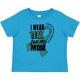 thumbnail image 3 of Inktastic I Wear Teal For My Mom Ovarian Cancer Awareness Boys or Girls Toddler T-Shirt, 3 of 5