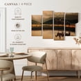 thumbnail image 4 of Elephant Stock Rays On The Peak Wall Art - Horizontal Multi Panel Canvas - Living Room Wall Decor - Our America Multi Panel - Beige And Brown Decor By Ken Smith - 24" x 14", 4 of 4