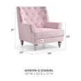 thumbnail image 2 of Glory Furniture Pamona Velvet Chair in Pink, 2 of 6