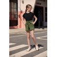 thumbnail image 6 of Arshiner Girls 2 Piece Outfit Summer Drop Shoulder Batwing Sleeve Tops and Paperbag Waist Shorts Set Cute Clothing, 6 of 8