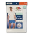 thumbnail image 5 of Fruit of the Loom Men's 3-Pack Tall Size Crew-Neck T-Shirt, White, XLT, 5 of 5