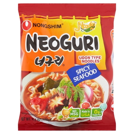 Nong Shim Neoguri Spicy Seafood Udon Noodles, 4.2 oz, 10 Pack