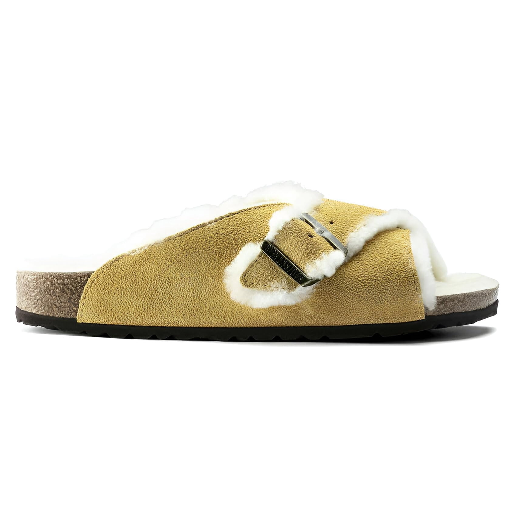Birkenstock AROSA Shearling Suede Leather Sandal Slide, Winter Chic and Cozy Comfort for Cold Days - Multiple Colors & Sizes