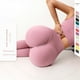 thumbnail image 3 of Pantalones de yoga desnudos de doble cara populares para mujer, pantalones deportivos de cintura alta con crisantemo para levantar la cadera en color melocotón, 3 of 5