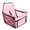 Pink, variant on Pet Bed for Cars Dog Car Bed with Easy Install Cozy Booster Seat for Small Dogs Vehicle Passenger Couch Built-In Storage Pocket, 40 cm, Grey