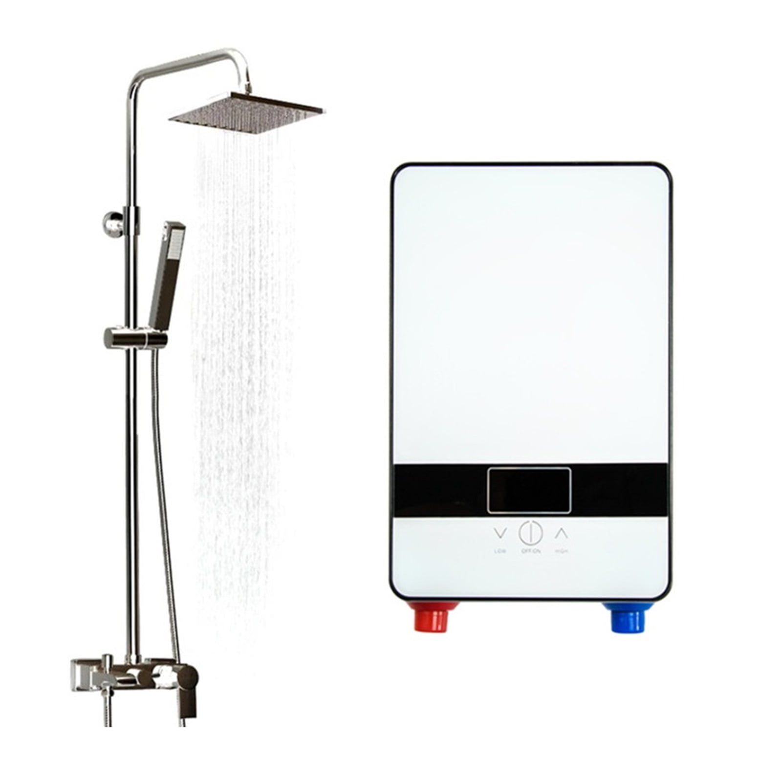 6500w Instant Tankless Water Heater Thermostat Induction Heater Smart Touch Electric Heaters Shower Automatica ,Compact Design