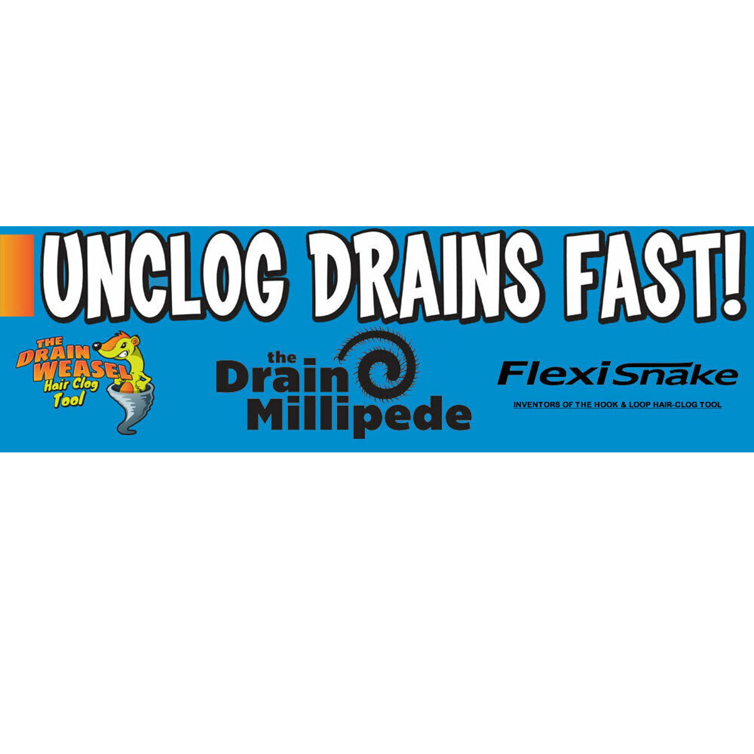 Grand Fusion FlexiSnake 18 Drain Weasel Sink Snake Cleaner 5pk