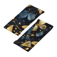 thumbnail image 2 of Sports Headbands Sweat Absorbing Breathable Hair Head Bands for Running Fitness Gym, Gold Butterflies Vintage Butterfliy, 2 of 7
