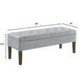 thumbnail image 2 of Plush Tufted Storage Bench Velvet with Wood Frame, 48 " Stylish Seating Solution for Bedroom, Living Room, or Entryway, 2 of 7