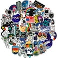 thumbnail image 1 of 50-Piece NASA Logo Space Astronaut Sticker Pack for Water Bottles, Helmets, Laptops, Computers, Phones, Skateboards, and More, 1 of 4