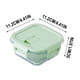 thumbnail image 3 of Lonchera de vidrio | Recipiente para almuerzo de vidrio resistente al calor y apto para microondas | Almacenamiento de comidas para estudiantes y oficinistas | Caja de almacenamiento de alimentos, 3 of 6
