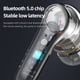 thumbnail image 5 of Sidaley Auriculares inalámbricos compatibles con Bluetooth 5,0 en la oreja sonido estéreo graves fuertes IPX6 auriculares impermeables auriculares Cables de audio/vídeo Blanco, 5 of 6