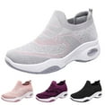 thumbnail image 5 of Womens Breathable Sneakers Comfortable Slip On Walking Shoes Fashion Air Cushion Mesh Running Shoes, 5 of 9