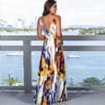 thumbnail image 2 of Nouvelles Robes Longues Sexy Femmes Irrégulières Robe de Plage Robe de Bal Bretelles Spaghetti Sangle Robes de Soirée, 2 of 2