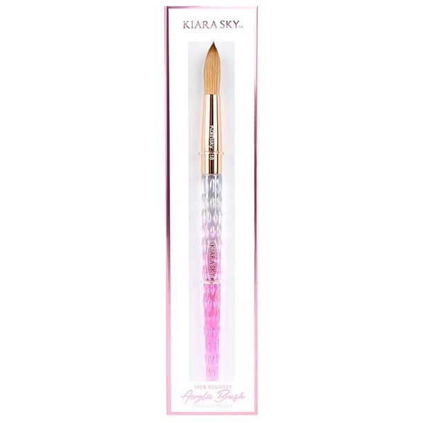 Pincel acrílico Kiara Sky #18 100% puro Kolinsky Pink
