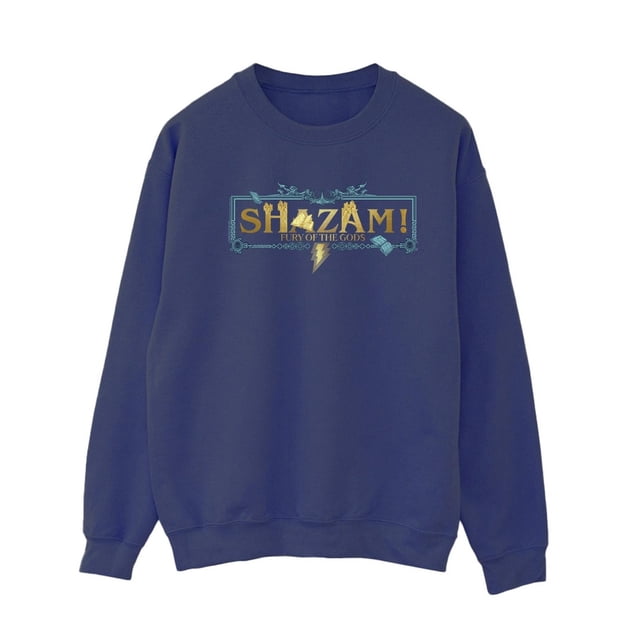 DC Comics Chandail en Molleton Logo Doré Shazam Fury Of The Gods pour Femmes