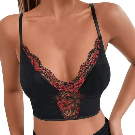 

QYZEU Active Tops for Women Basics Ladies Tops Women S Shaping Floral Lace Boned Bustier