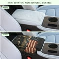 thumbnail image 4 of Renewold Bear Mountain American Flag Car Center Console Cover Soft Armrest Cover Cushion with Pockets Storage Bag Scratch Resistant Arm Rest Covering Middle Console Pad Car Decor, 4 of 9