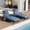 Dark Blue, variant on Wiilayok Outdoor Chaise Lounge Set of 2,Rattan Wicker Chaise Lounge with Adjustable Backrest, Outdoor Reclining Chairs for Garden Pool Backyard Deck,Dark Blue