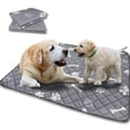 thumbnail image 3 of 2 Pack Pee Pads for Puppy Training & Whelping Pads - Rounded Corners - Washable, Reusable - Waterproof, Sanitary Potty Protector Dog Mat - Pet Essentials, 3 of 8
