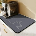 thumbnail image 3 of Coffee Bar Mat Accessories for Countertop Absorbent Hide Stain Rubber Backed Dish Drying Mats for Kitchen Counter Draining Pad Decor Gift Fit Under Coffee Maker Coffee Pot Espresso Machine (24x16in), 3 of 6