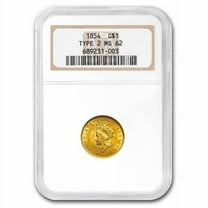 $1 Indian Head Gold Dollar Type 2 MS-62 NGC/PCGS