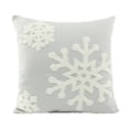 thumbnail image 1 of Crewel Snowflake Patterns Algodón Transpirable Funda de almohada suave Funda de almohada decorativa navideña sidaley JJ15966-04, 1 of 7