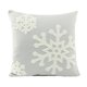 thumbnail image 1 of Crewel Snowflake Patterns Algodón Transpirable Funda de almohada suave Funda de almohada decorativa navideña sidaley JJ15966-04, 1 of 7