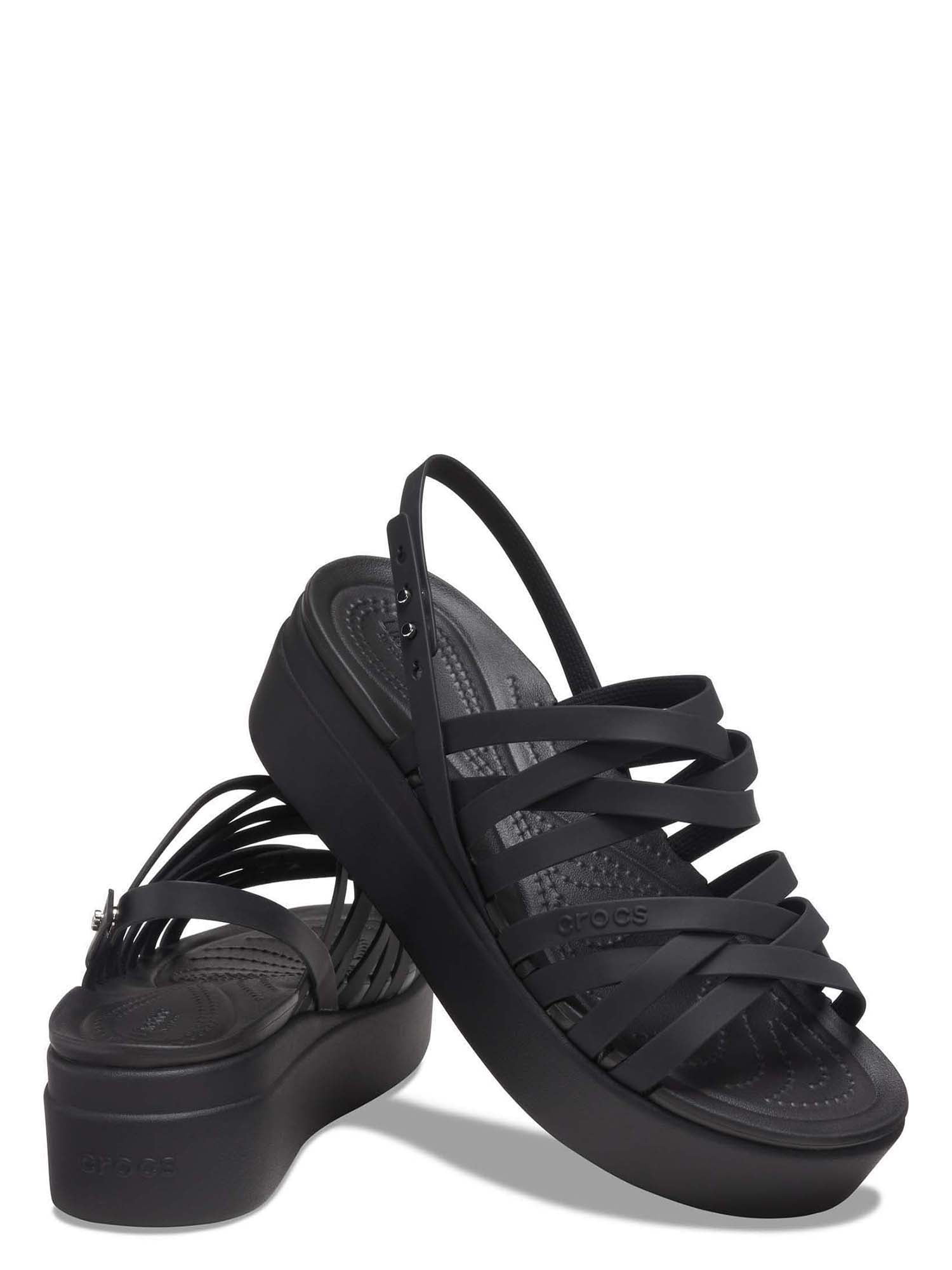 Crocs Women's Brooklyn Strappy Low Wedge Sandals