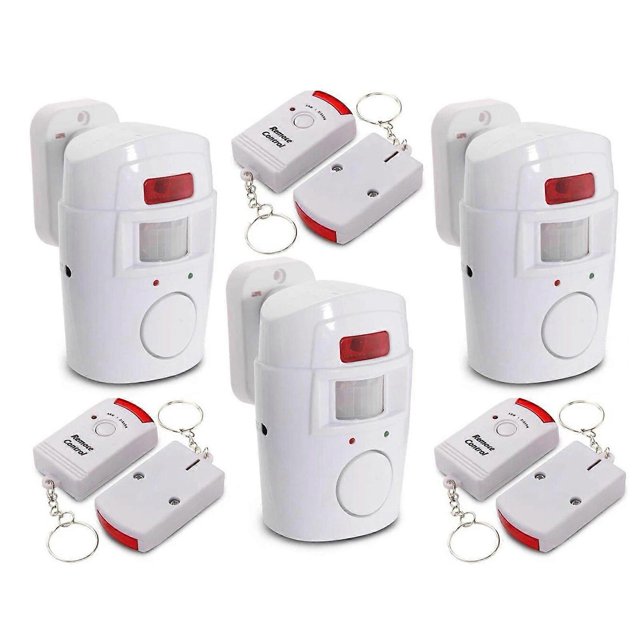 Wireless PIR Motion Sensor Alarm 105dB Home Security System with Remote Control for Home & Garage
