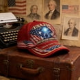 thumbnail image 6 of 250th Anniversary Hat America 250 Merchandise Red, Fashion Cap for Men Women Unstructured 1776-2026 4th of July Memorial Day, 6 of 6