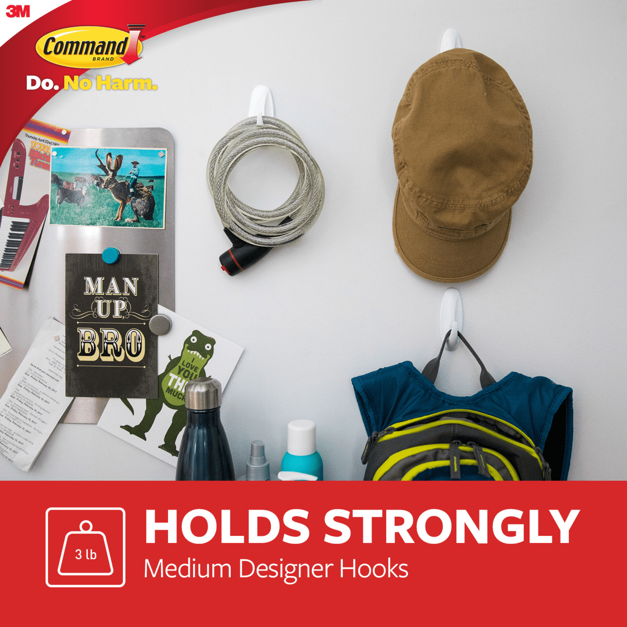 Command Medium Designer Hooks [Removable]: 2-pack (White) [6-sets]