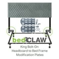 thumbnail image 2 of bedCLAW King Bolt-On Headboard to Bed Frame Modification Plates, Set of 2, 2 of 6
