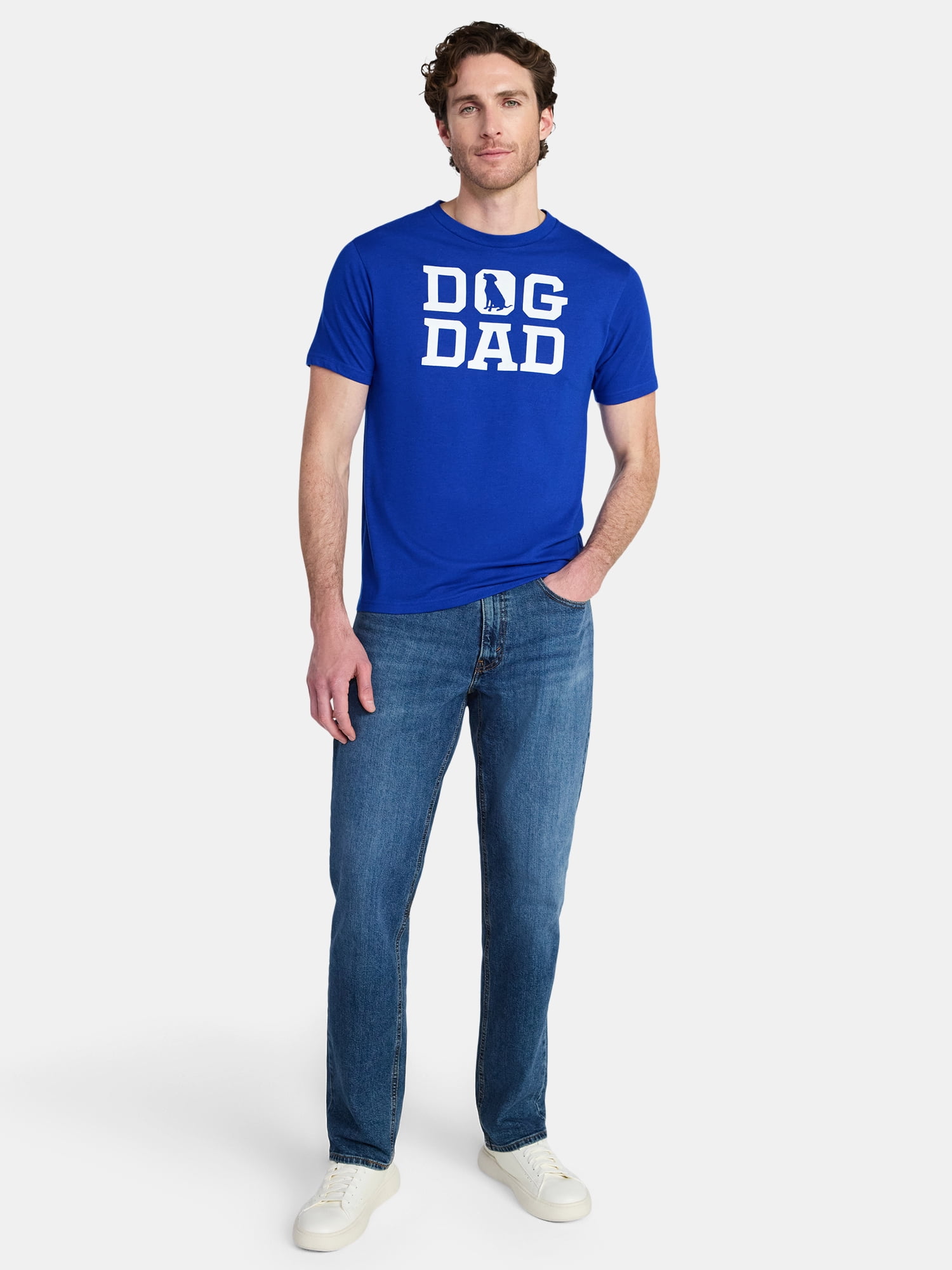 Father's Day Men's Dad Dog Graphic Tee by Way to Celebrate, Sizes XS-5XL