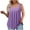 Purple, variant on Lenpel Women's Plus Size Tank Tops Casual Loose Square Neck Pleated Front Sleeveless Tunic T-Shirts Fashion Summer Clothes