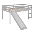 thumbnail image 6 of Aukfa Low Loft Bed with Slide, Wooden Twin Loft Bed for Kids Teens - Gray, 6 of 8