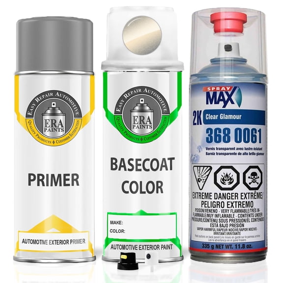 ERA Paints HG - Smokestone Metallic for FORD Exact Match Spray Paint Spray - Premium Kit w/ 2K SprayMax Clearcoat