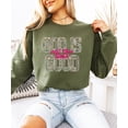thumbnail image 3 of Camo God Is Good All The Time Sweatshirt for Women - Christian Faith Pullover Army Green Sweatshirt Adult Small, 3 of 7