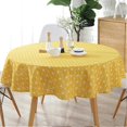 thumbnail image 4 of Table Cloth, Round Stripe Cotton Line Table Cover Nordic Twill Floral Tablecloth Washable Dining Decorative, 4 of 5