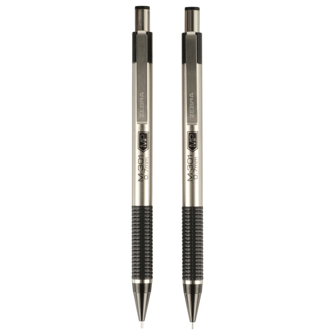 Zebra M-301 Refillable Mechanical Pencil, Comfort Black Grip, 0.7
