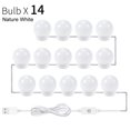 thumbnail image 1 of Makeup Mirror LED Light Bulbs USB Charging Port Mirror Lights Touch Adjustable Brightness Makeup Lighting Bulbs ,Widely Use, 1 of 7