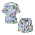 thumbnail image 4 of Lsque Colorful Koi Fish Women's Short-Sleeved Pajama Set - 2 Piece Soft and Lightweight Sleepwear Set-XX-Large, 4 of 9