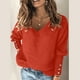 thumbnail image 1 of ICHUANYI Liquidación Suéter de Punto con Cuello Alto y Cuello en V para Mujer Tops Informales Elegantes de Manga Larga ICHUANYI WER202308257347, 1 of 9