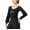 Black, variant on Ballroom Cha-Cha Merengue Samba Tango Dance Leotard T Shirt Practice Bodysuit Top Puff Sleeves For Ladies