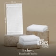 thumbnail image 2 of Toalla De Baño Grande Color Blanco Liso 100% Algodón Suave, 2 of 7