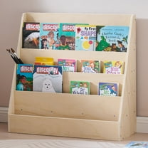 Montessori 5-Tier Kids Bookshelf, Wood Toddler Book Display Shelf & Baby Book Rack for Playroom, Nursery & Children's Room